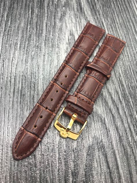 omega leather strap ladies watch|genuine omega watch strap 18mm.